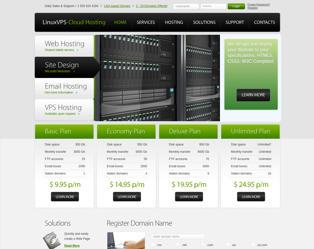 Website hosting company